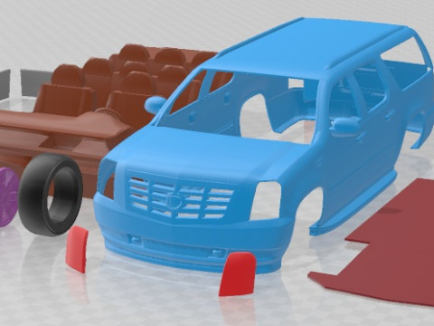 Cadillac Escalade ESV 2010 Printable Car 3D 打印模型