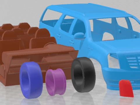 Cadillac Escalade ESV 2010 Printable Car 3Dプリントモデル