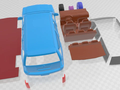 Cadillac Escalade ESV 2010 Printable Car 3D Print Model