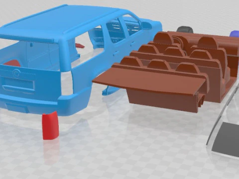 Cadillac Escalade ESV 2010 Printable Car 3D Print Model