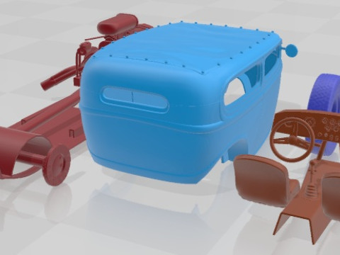 Tudor 1929 Hot Rod Printable Car Model do druku 3D