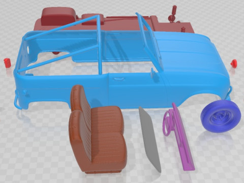 Автомобиль для печати Renault 4 F4 1974 Safari 3D Принт Модель