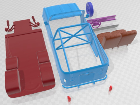 Автомобиль для печати Renault 4 F4 1974 Safari 3D Принт Модель