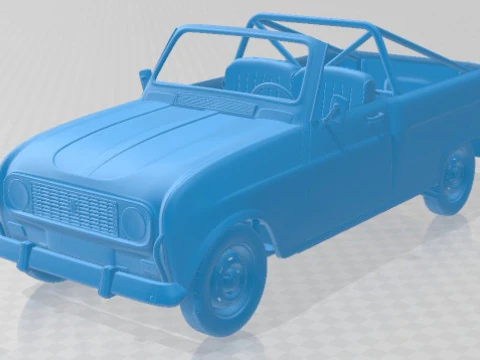 ルノー 4 F4 1974 サファリ 印刷可能な車 3Dプリントモデル
