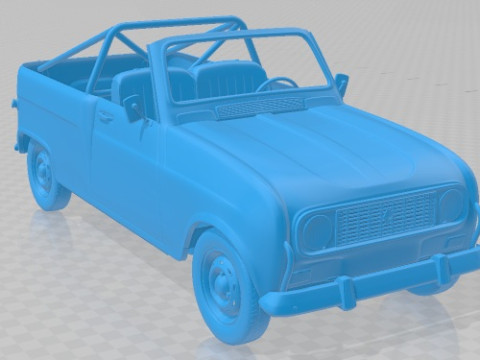 Renault 4 F4 1974 Safari Printable Car Model Cetak 3D