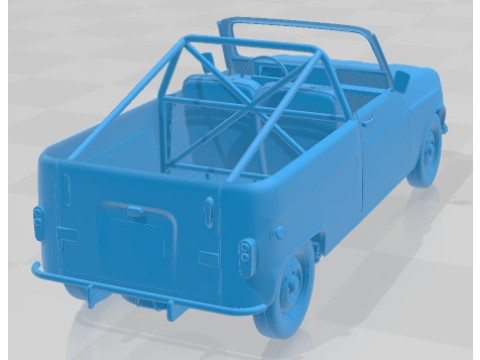 Renault 4 F4 1974 Safari Printable Car Model Cetak 3D