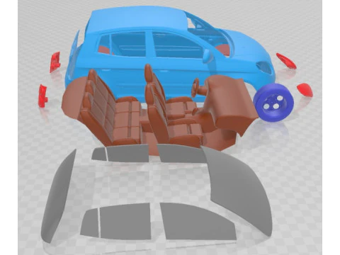 Kia Picanto 2009 Printable Car 3D Print Model