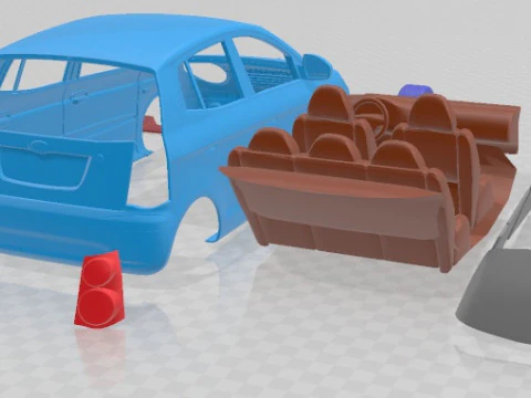 Kia Picanto 2009 Printable Car 3D Print Model