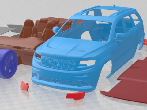 Jeep Grand Cherokee SRT 2014 Printable Car 3Dプリントモデル