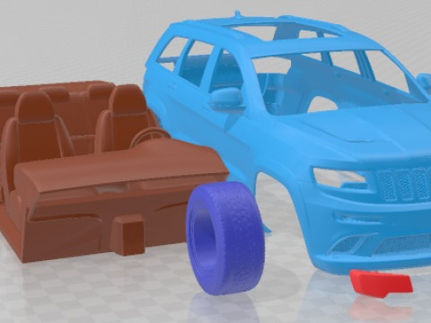 Jeep Grand Cherokee SRT 2014 Printable Car 3D 打印模型