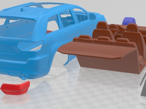 Jeep Grand Cherokee SRT 2014 Printable Car 3D 打印模型