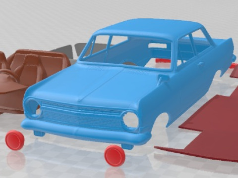 Opel Rekord 1963 Printable Car 3D 打印模型