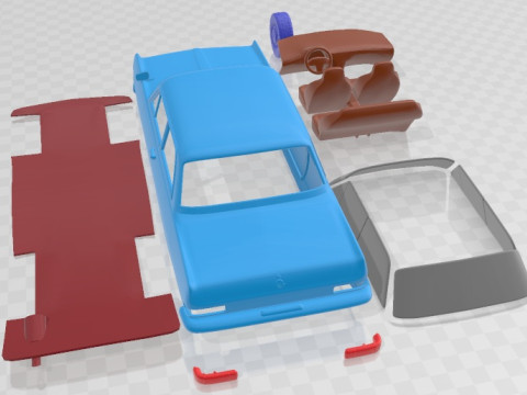 Opel Rekord 1963 Printable Car Modèles 3D en vedette