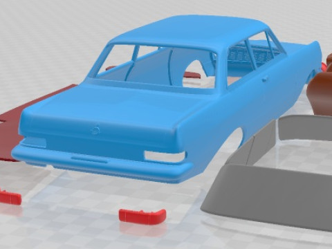 Opel Rekord 1963 Printable Car Modèles 3D en vedette