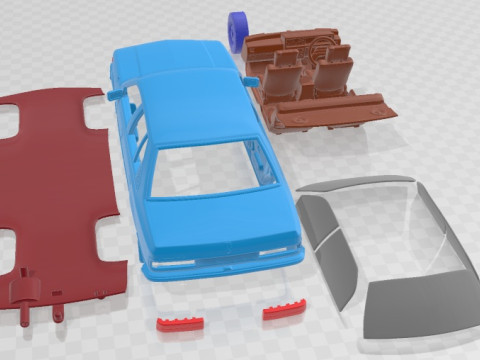 Holden Commodore VC 1980 V2 Printable Car Model Cetak 3D