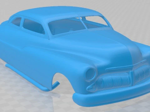 Mercury Coupe 1950 Custom Printable Body Car 3D Print Model