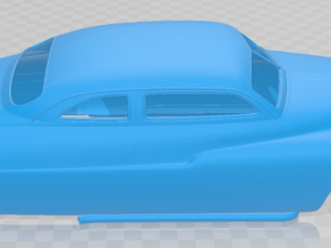 Mercury Coupe 1950 Custom Printable Body Car Model do druku 3D