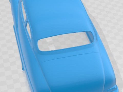 Mercury Coupe 1950 Custom Printable Body Car Model do druku 3D