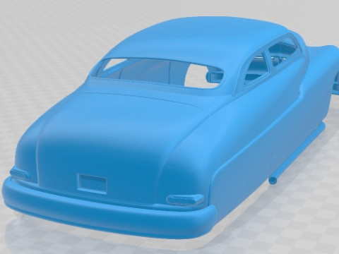Mercury Coupe 1950 Custom Printable Body Car Model do druku 3D