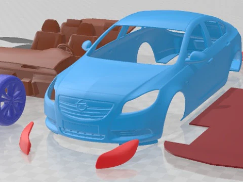 Mobil Cetak Opel Insignia 2009 Model Cetak 3D