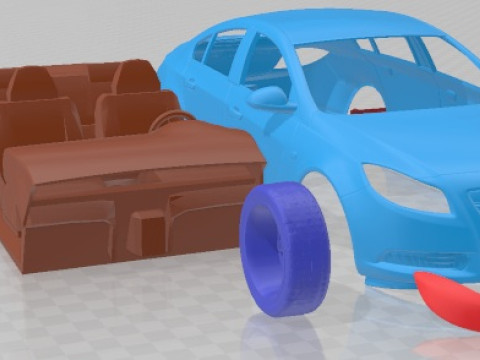 Opel Insignia 2009 Printable Car 3D Print Model