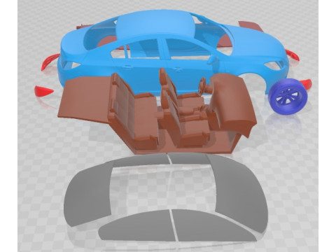 Opel Insignia 2009 Printable Car 3D Print Model