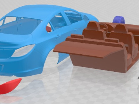 Opel Insignia 2009 Printable Car 3D Print Model