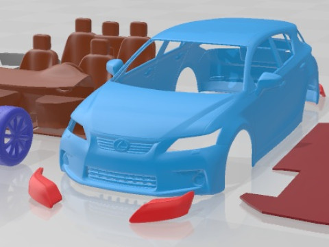 Lexus CT 200 H 2012 Printable Car Modelo de impresión 3D
