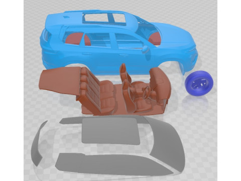 Tata Safari 2024 Printable Car 3D Print Model