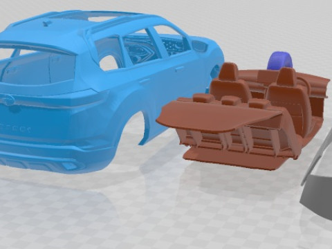 Tata Safari 2024 Printable Car 3D Print Model