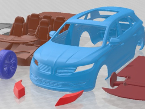 Lincoln MKX 2016 Printable Car 3D Print Model