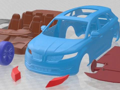 Mobil Cetak Lincoln MKX 2016 Model Cetak 3D