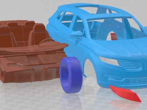 Lincoln MKX 2016 Printable Car 3D Print Model