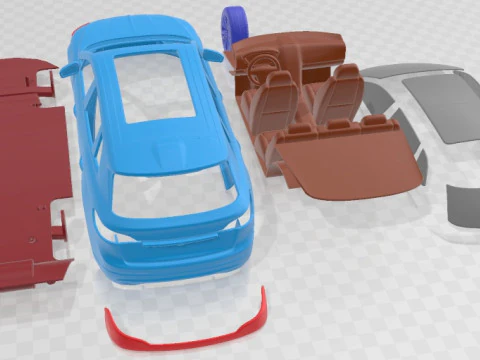 Lincoln MKX 2016 Printable Car 3D Print Model