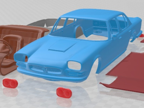 Maserati Quattroporte 1966 Printable Car 3Dプリントモデル