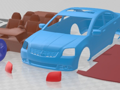 Mitsubishi Galant 2009 Printable Car 3D printmodel