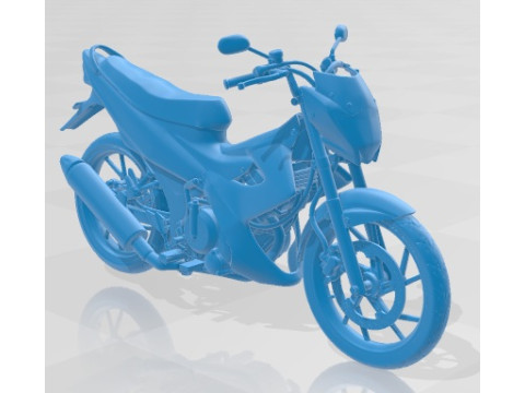 Suzuki Satria F150 2014 Printable Motorbike 3D Print Model