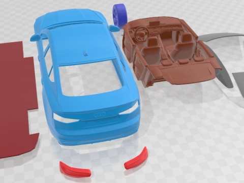 Audi A5 Sportback 2020 Printable Car 3D Print Model