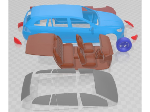 Holden Commodore VF Sportwagon SS V Redline 2015 Printable Car 3D printmodel