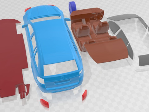 Holden Commodore VF Sportwagon SS V Redline 2015 Printable Car 3D printmodel