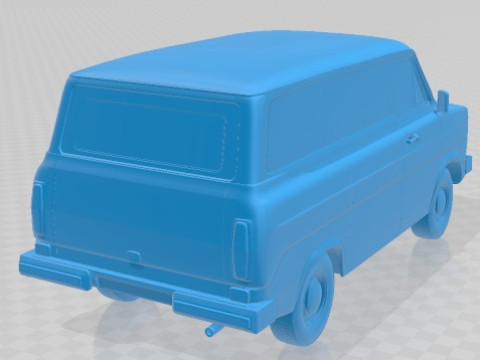 Transit PanelVan 1978 Prinatble Modello di stampa 3D