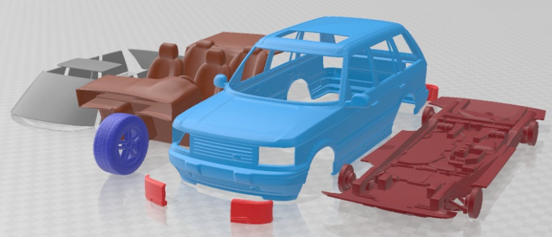 Range Rover II 1994 可打印汽车 3D 打印模型 .c4d .max .obj .3ds .fbx .stl .blend 