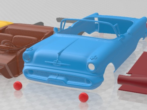 Oldsmobile 88 1957 Convertible Printable Car 3D Print Model