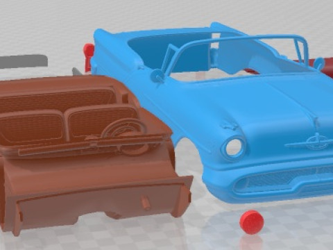 Oldsmobile 88 1957 Convertible Printable Car 3D Принт Модель