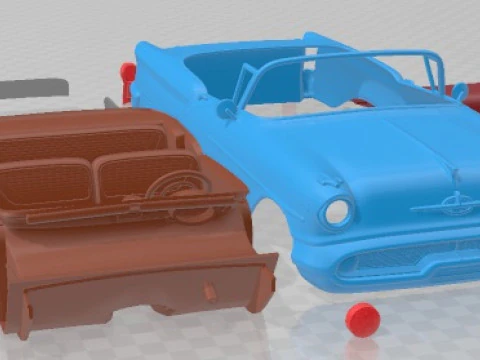 Oldsmobile 88 1957 Convertible Printable Car 3D Print Model
