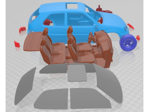 Citroen Saxo VTS Printable Car 3D Print Model