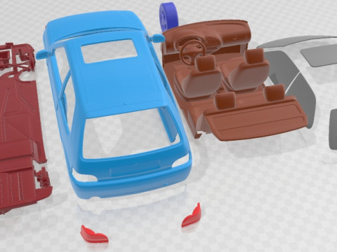 Citroen Saxo VTS Printable Car 3D Print Model