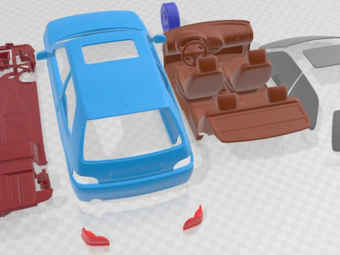 Citroen Saxo VTS Printable Car 3D Print Model