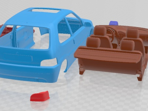 Citroen Saxo VTS Printable Car 3D Print Model