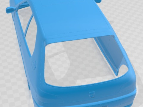 Peugeot 306 GTI Printable Body Car Modello di stampa 3D